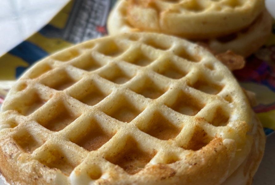 Waffles using Pancake Mix