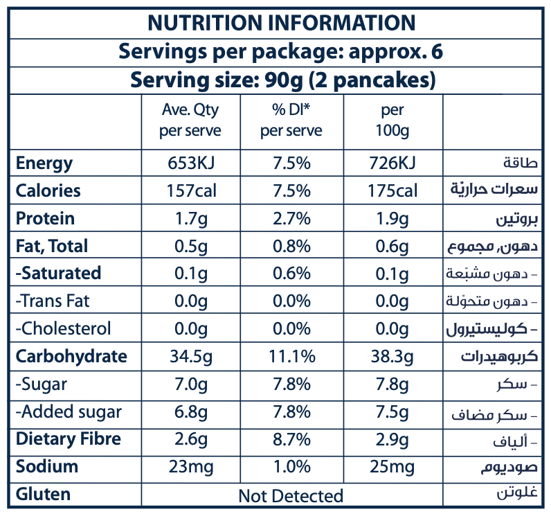  ancient grain pancake gluten free yesyoucan front image product photo vegan dairy free egg free nutrition information