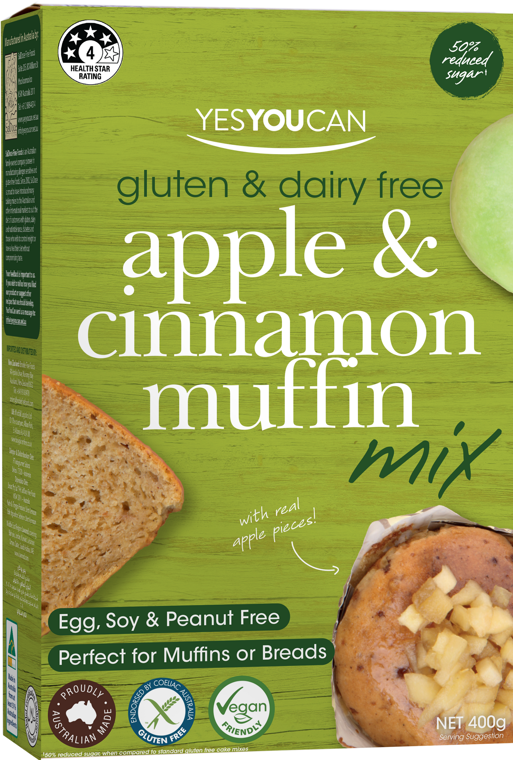 apple and cinnamon bundle muffin and pancake save 10%