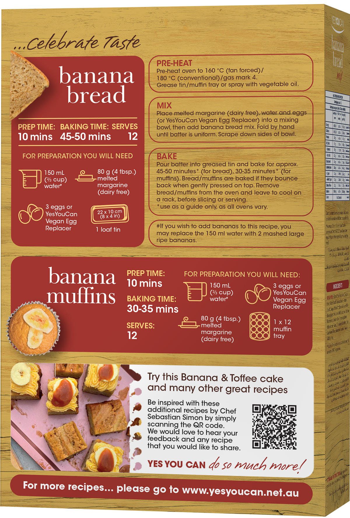 banana bread vegan gluten dairy free egg soy peanut low fodmap muffin real yesyoucan back