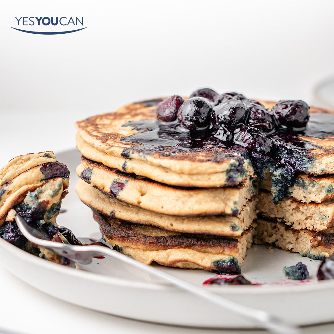  blueberry pancake gluten free yesyoucan front image product photo made in australia