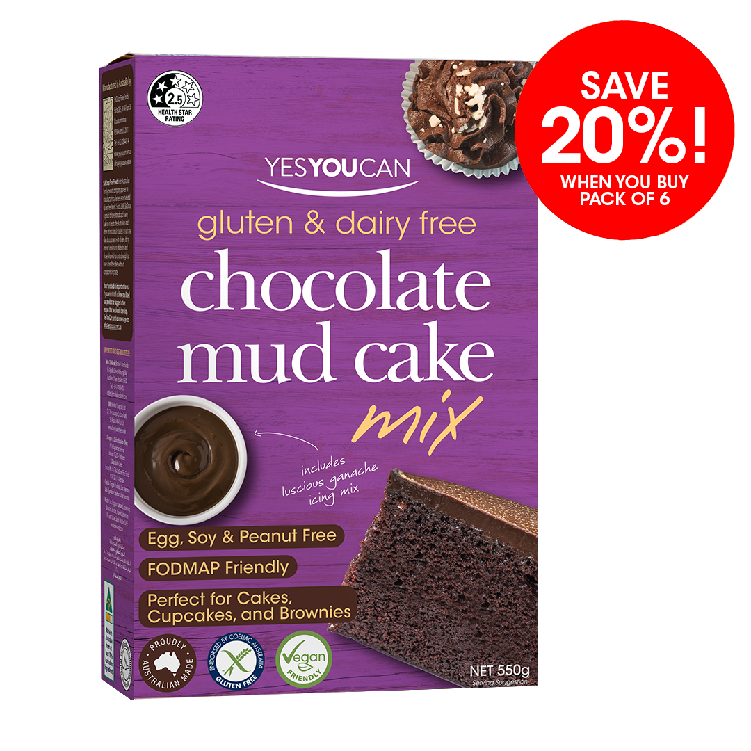 chocolate mud cake yesyoucan australia gluten dairy free egg soy cupcake fodmap friendly