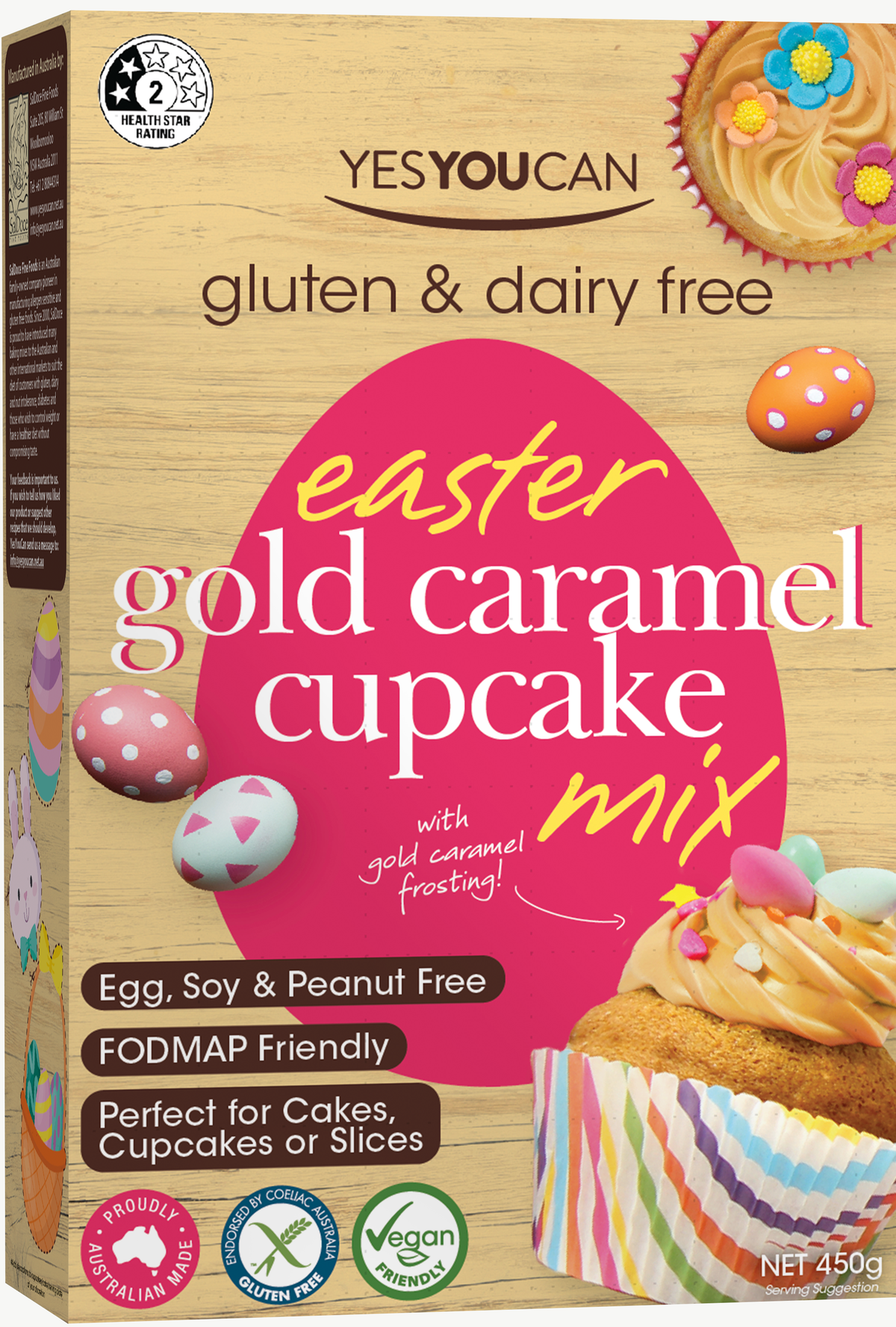 Easter Gold Caramel Cupcake