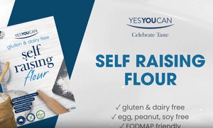 yesyoucan australia gluten free dairy free self raising flour baking mix fodmap friendly fibre 