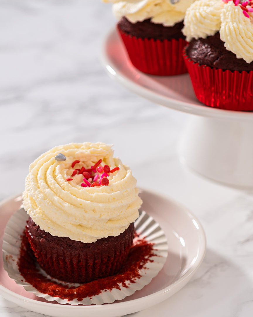 yesyoucan australia gluten free baking dairy fibre saturated fats vegan red velvet cupcake cake slice